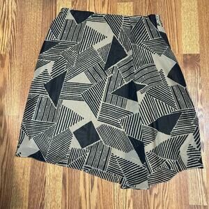 Lauren Ralph Lauren Geometric Print Georgette Skirt Size 10